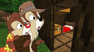ЧТО СКРЫВАЮТ ЧИП И ДЕЙЛ ВНУТРИ ДЕРЕВА В МАЙНКРАФТ ТРОЛЛИНГ MINECRAFT НУБИК