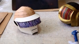 #70: Daft Punk Thomas Helmet Part 1 - Cardboard (free template) | Costume How To | Dali DIY