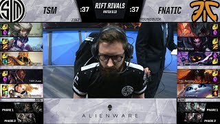 TSM vs FNC - 2019 Rift Rivals - Team SoloMid vs Fnatic