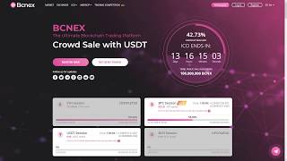 Bcnex - торговая платформа. Полное руководство для участия в ICO. Токен BCNX.
