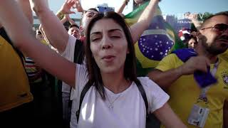 Joy for Brazil fans at the FIFA Fan Fest!