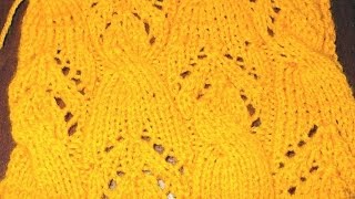 Красивый узор для вязания спицами  кофты, платья и т.п.