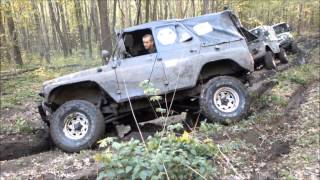 UAZ Hanter+УАЗ 469+ГАЗ 69+LADA NIVA off road.