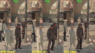GTX 1080 Vs GTX 980 TI Vs AMD Fury X DX12 Hitman Marrakesh 4K Frame Rate Comparison