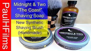 Midnight & Two "The Coast" Shaving Soap + Two New Brushes