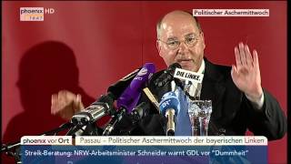 Politischer Aschermittwoch der Linken: Rede von Gregor Gysi am 18.02.2015