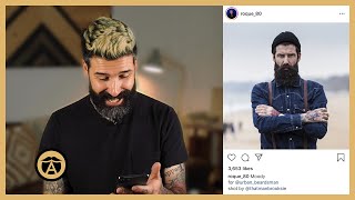 Model Revisits Instagram Looks and Beard Styles | Carlos Costa