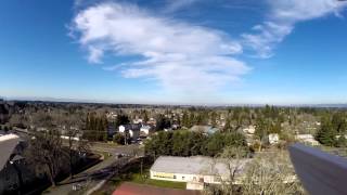 Blade 350 QX, Tarot T-2D brushless gimbal, GoPro Hero 3+ Black, and a nice sunny day.