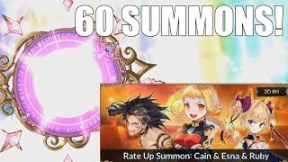 60 SUMMONS - 1200 CRYSTALS! Knights Chronicle - Pulling For Cain, Ruby, and Esna!