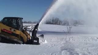 Skid Steer Snow Blower Attachment High Flow Quick Attach QA2410