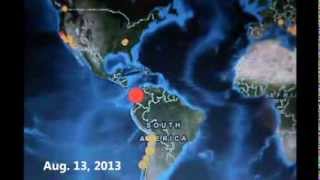 Large Earthquakes Affect Louisiana Sinkhole Monitors -AUGUST 13, 2013