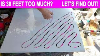 HUGE 24 x 30 Canvas! | Extreme String Pull (43) 30 Foot String Dip | How Much String is Too Much?