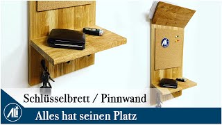 Schlicht und einfach!  Schlüsselbrett - Pinnwand in wenigen Minuten selber bauen.