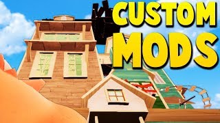 NEW MODS: ALPHA 3 CONCEPT ART HOUSE TRUE ENDING COMPLETE | Hello Neighbor Mods Gameplay