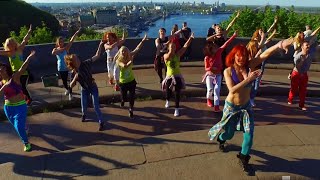 Zumba Fitness Flash-mob.Spring Kiev, Ukraine