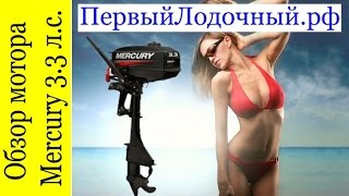 Лодочный мотор Меркури 3.3 в ПервомЛодочном обзоре. Mercury ME 3.3 MH