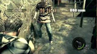 Resident Evil 5 The Mercenaries Public Assembly Solo Chris BSAA (150 KILL 180555)(ps3)