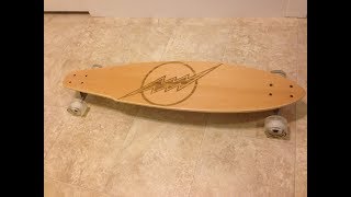 How to make a Longboard using Veneer for the top and bottom