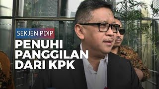 Sekjen PDI Perjuangan Hasto Kristiyanto Diperiksa KPK