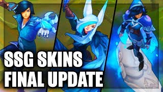 All New SSG Skins Final Update Taliyah Xayah Ezreal Gnar Rakan Jarvan IV (League of Legends)