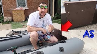 Как установить усиление транца на лодку ПВХ. DIY. Техника для рыбалки.