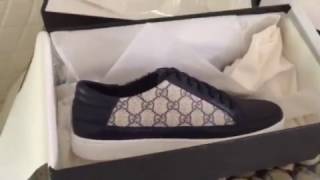 Gucci GG Supreme Low Top Sneakers Size 9D Review & Unboxing