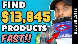 How To Find $13,845 DROPSHIPPING Products EASY - Step By Step - (Product Research)