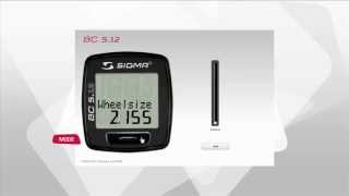 Настройка велокомпьютера Sigma BC 5.12