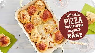 Rezept Pizzabällchen mit doppelt Käse - Teigverliebt