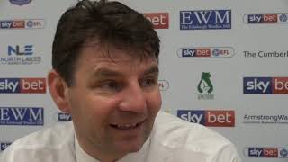 Chris Beech speaking after the victory over Walsall