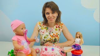 Видео для девочек Куклы Беби Борн и Барби - Видео для детей и Игры для девочек. Пупсики