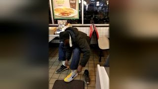 Officers Get Custom-Made Sneakers From NBA for Homeless Man With Size 17 Feet