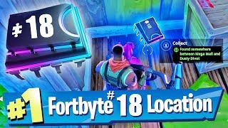 Fortbyte #18 Location - Found Somewhere Between Mega Mall And Dusty Divot - Fortnite