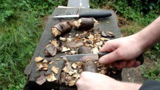 Mora 711 VS Mora Companion тест по дереву. Ножи мора.