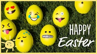 DIY | Emoji, Galaxy & Marble Easter Eggs!