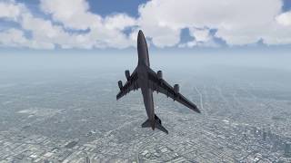SAUDIA 747-400 Crash at Los Angeles Downtown
