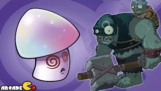 Plants Vs Zombies 2 Dark Ages: NEW PLANT HYPNO-SHROOM Night 4 Walkthrough