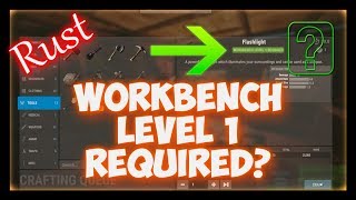 Rust - workbench level 1 required? Инструкция что делать