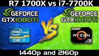 AMD Ryzen 1700X vs INTEL i7 7700K | 1440p and 2160p Gaming Benchmarks