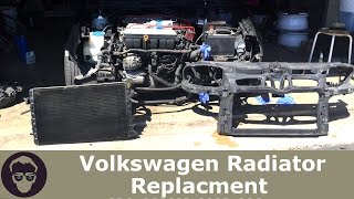 Volkswagon Radiator Replacement!! Bumper/Headlight/Front Clip Removal