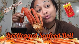 Snow Crabs & Blue Crabs Mukbang| Bootlegged Seafood Boil ?