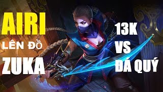 Khi AIRI Ninja Rồng lên đồ giống Gấu Trúc ZUKA đi leo rank - Đá quý VS 13k Vàng Liên Quân Mobile