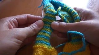 Самый лучший шов для вязаных деталей (матрасный).