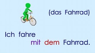 Deutsch lernen Grammatik 15: mit dem ...,  neben der ... (Dativ, Präpositionen mit Dativ)