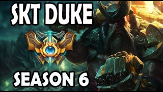 SKT T1 Duke Gangplank vs Gnar TOP Ranked Challenger Korea