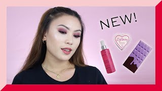 I HEART REVOLUTION | TESTING NEW PRODUCTS + PURPLE EYESHADOW TUTORIAL