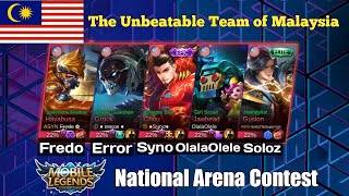 Five beasts one team : Fredo, Soloz, Syno, Olalaolele and Error playing together | Arena Contest