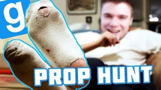 POKAZUJE SKARPETY NA NAGRANIU! | Garry's mod #789 - Prop Hunt [#139] (With: EKIPA)