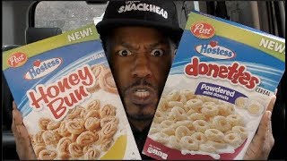 Post Hostess Honey Bun & donettes cereal  "review"
