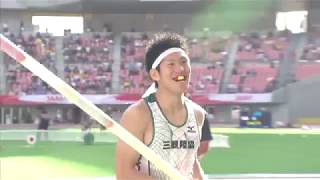 第99回日本陸上競技選手権大会 男子 棒高跳 決勝　2位